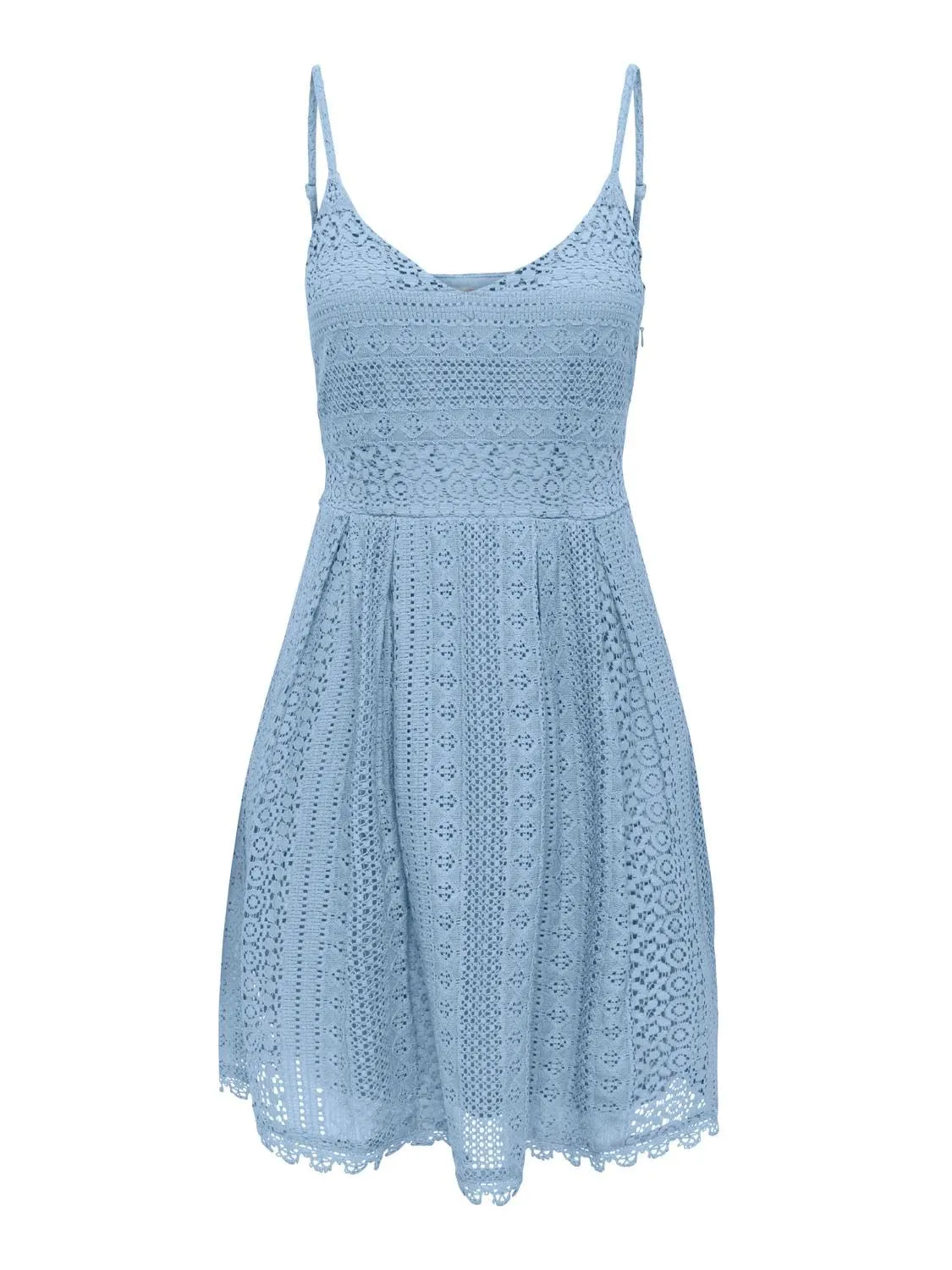 ONLY Onlhelena Vestito Corto Donna 44 Pizzo Lilla