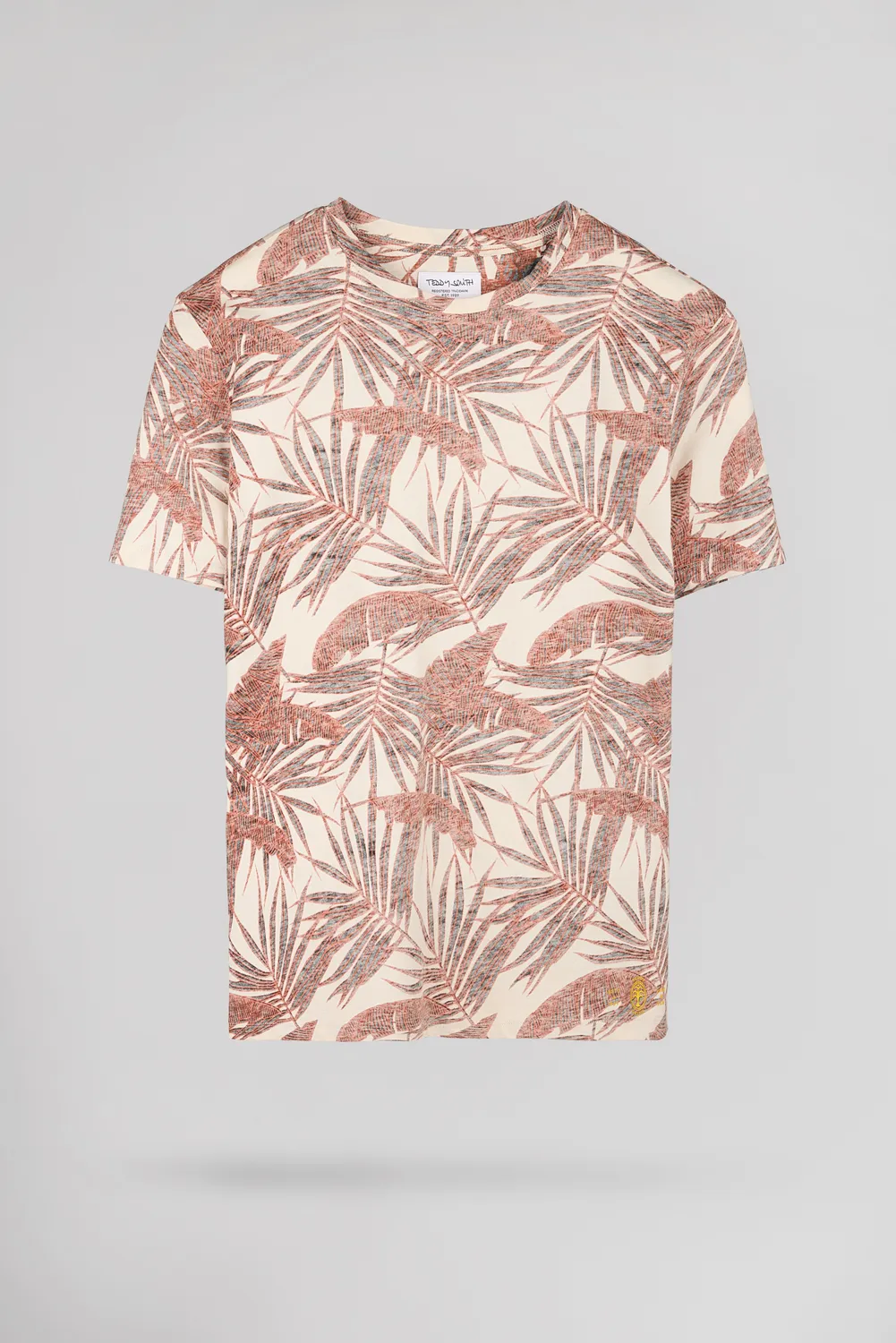 Teddy Smith T-Areski t-shirt floreale crema cotone