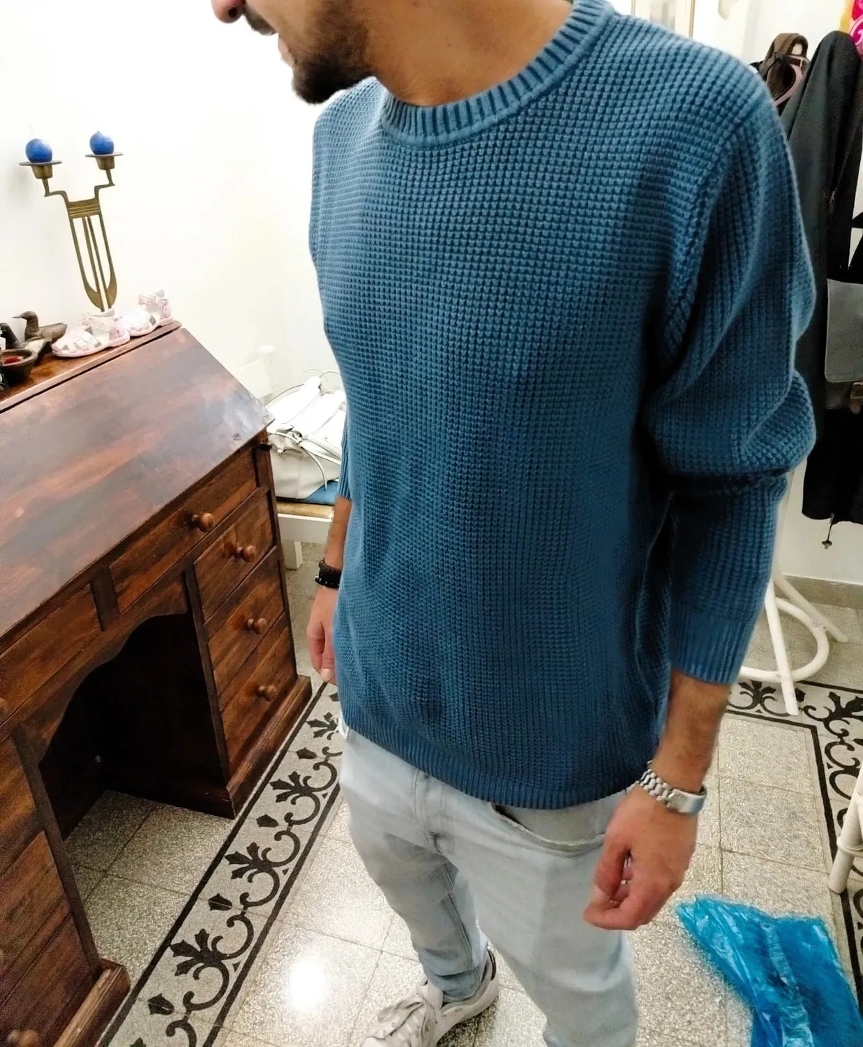 Pepe Jeans Maddox Maglione Uomo M Blu Tinto in Capo