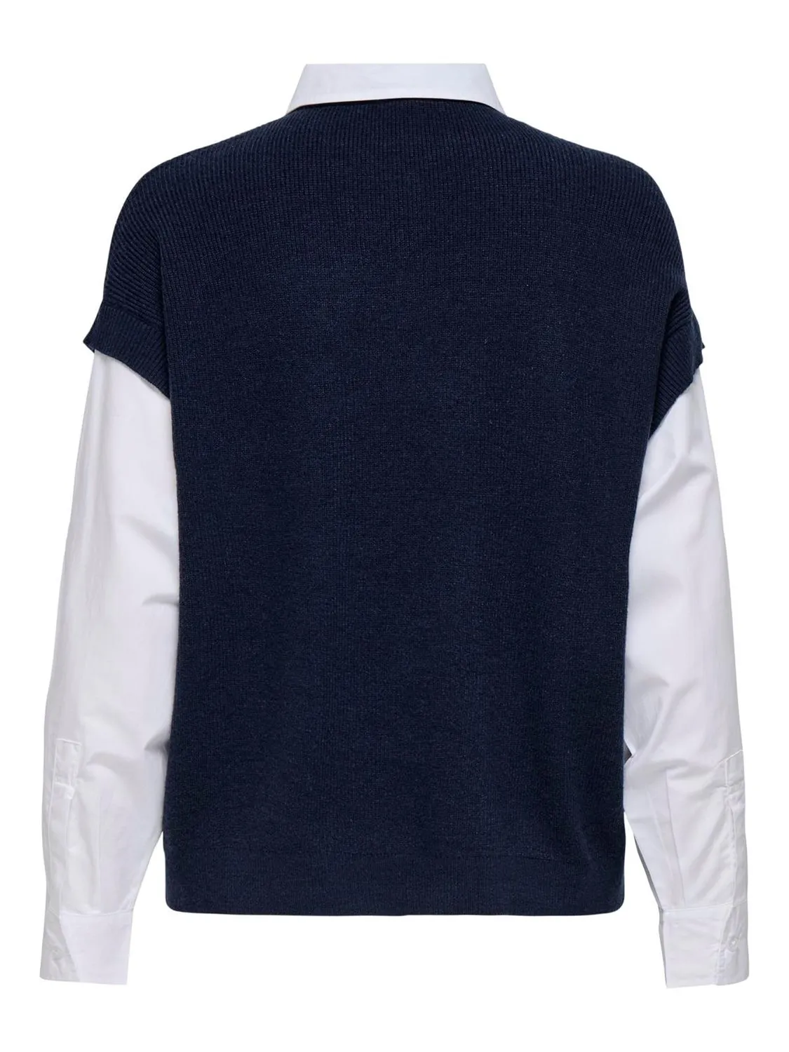 ONLY Onlpayson LS Polo Mix Vest Knt gilet donna S