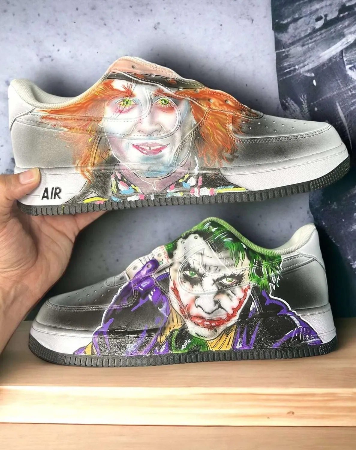 Nike Air Force 1 Cappellaio Joker sneakers dipinte a mano