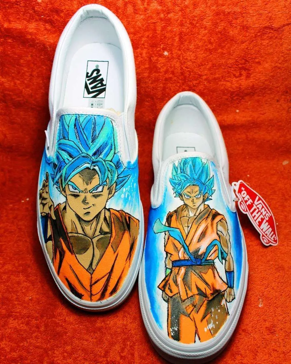 Vans Slip-On Dragon Ball Super scarpe dipinte a mano