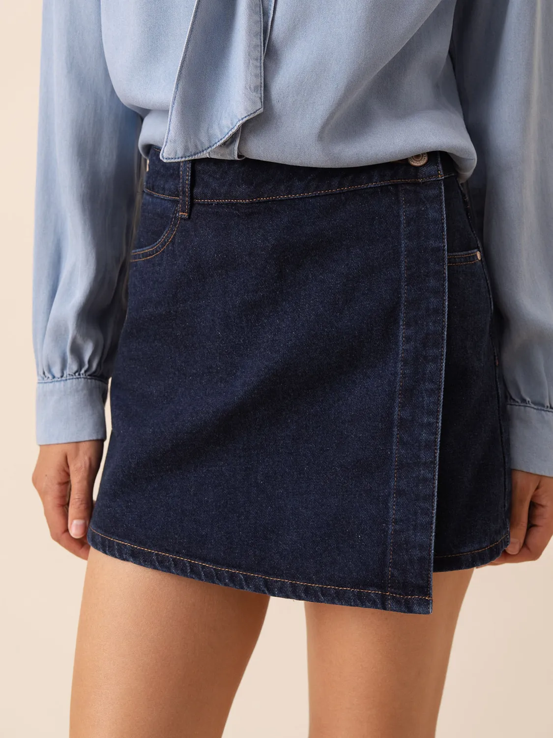 Oraije Jadene gonna shorts grezza