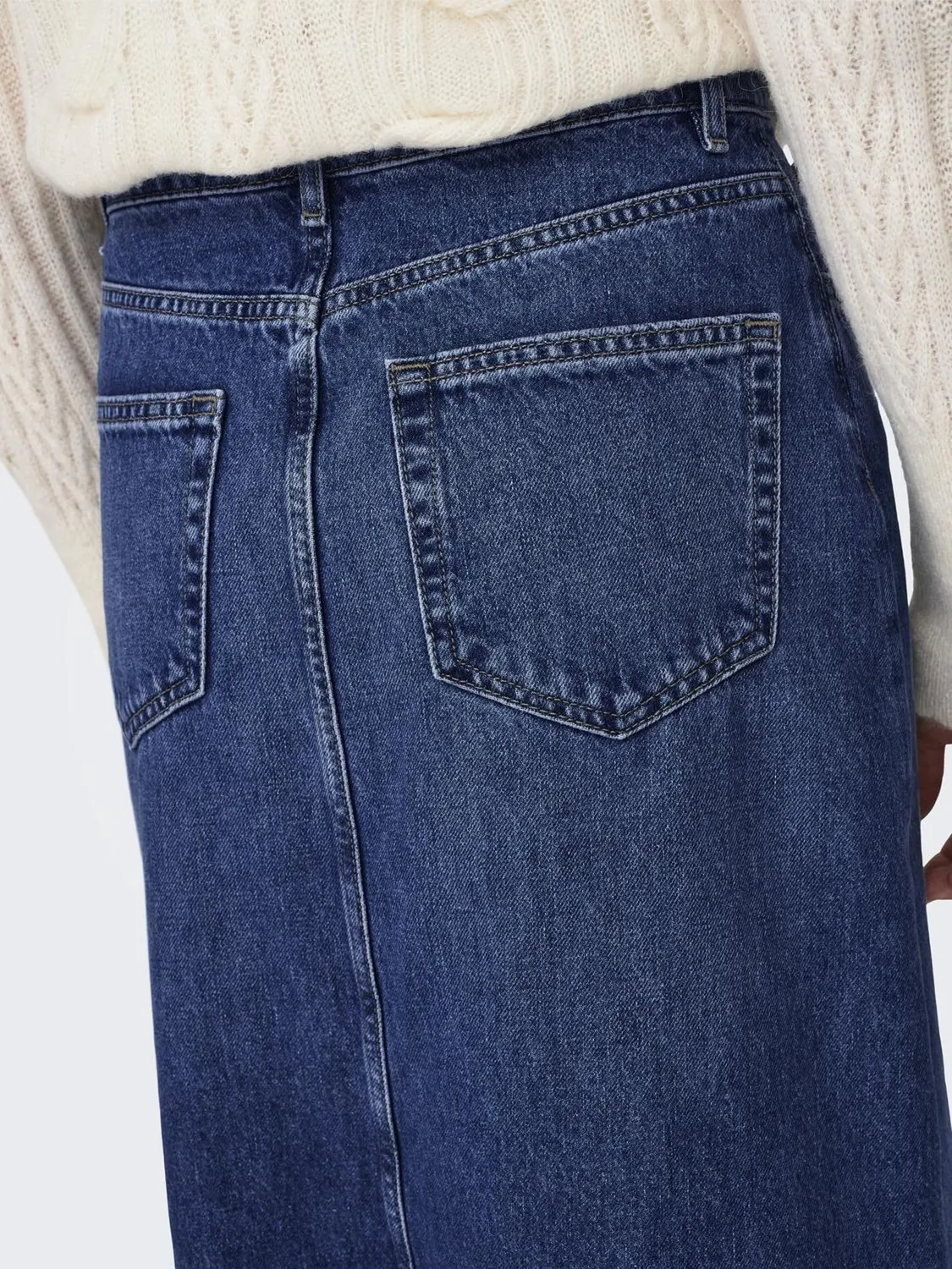 ONLY Onlmochi gonna jeans maxi vita alta M