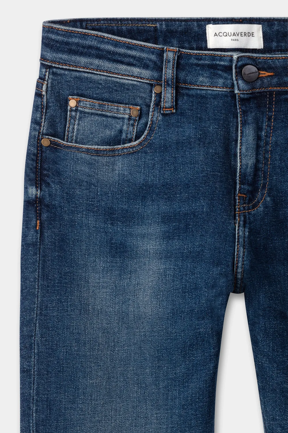Acquaverde Diamond jeans Aged Wash dritti