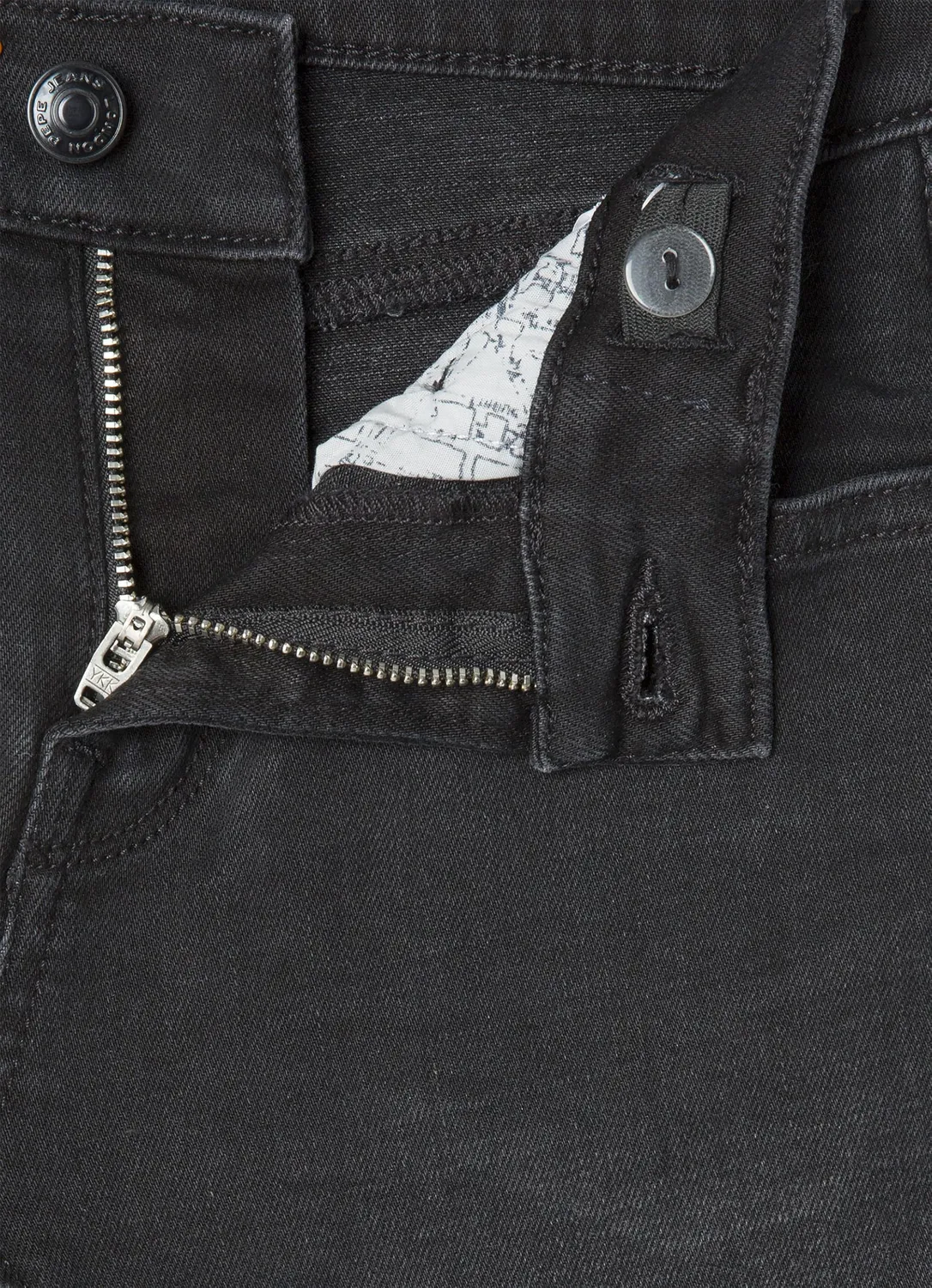 Pepe Jeans Finly Jeans Skinny Bambino Nero vita bassa