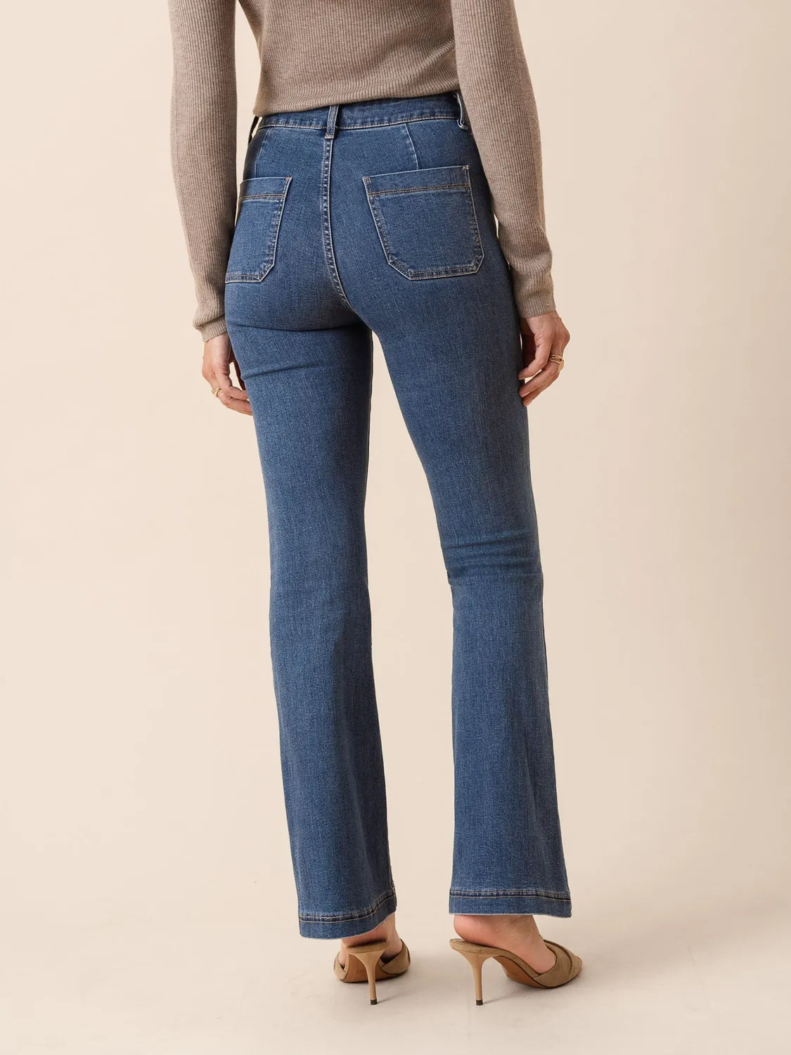 Oraije Francine jeans flare blu stone