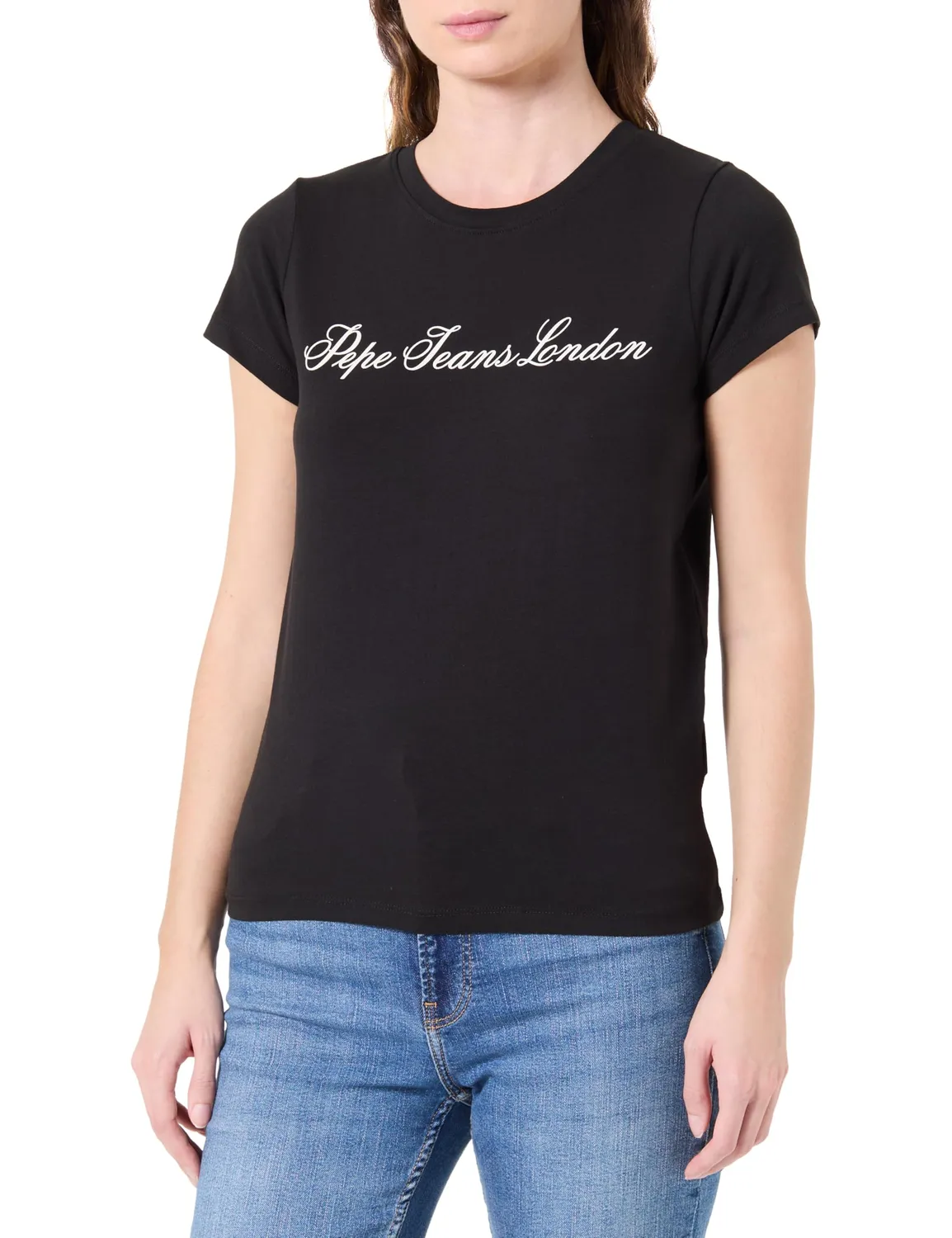 Pepe Jeans Basic Stretch t-shirt donna bianco slim