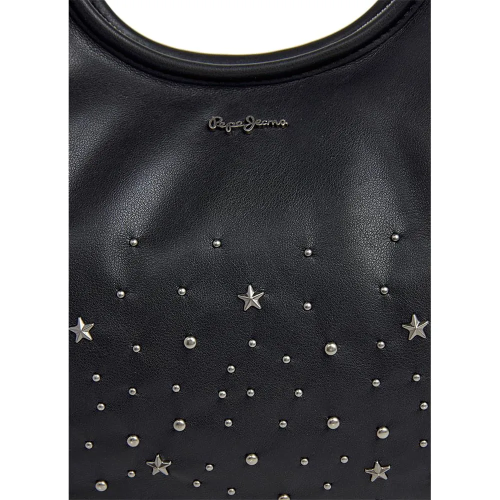 Pepe Jeans Nadia Cluster borsa donna nera borchie