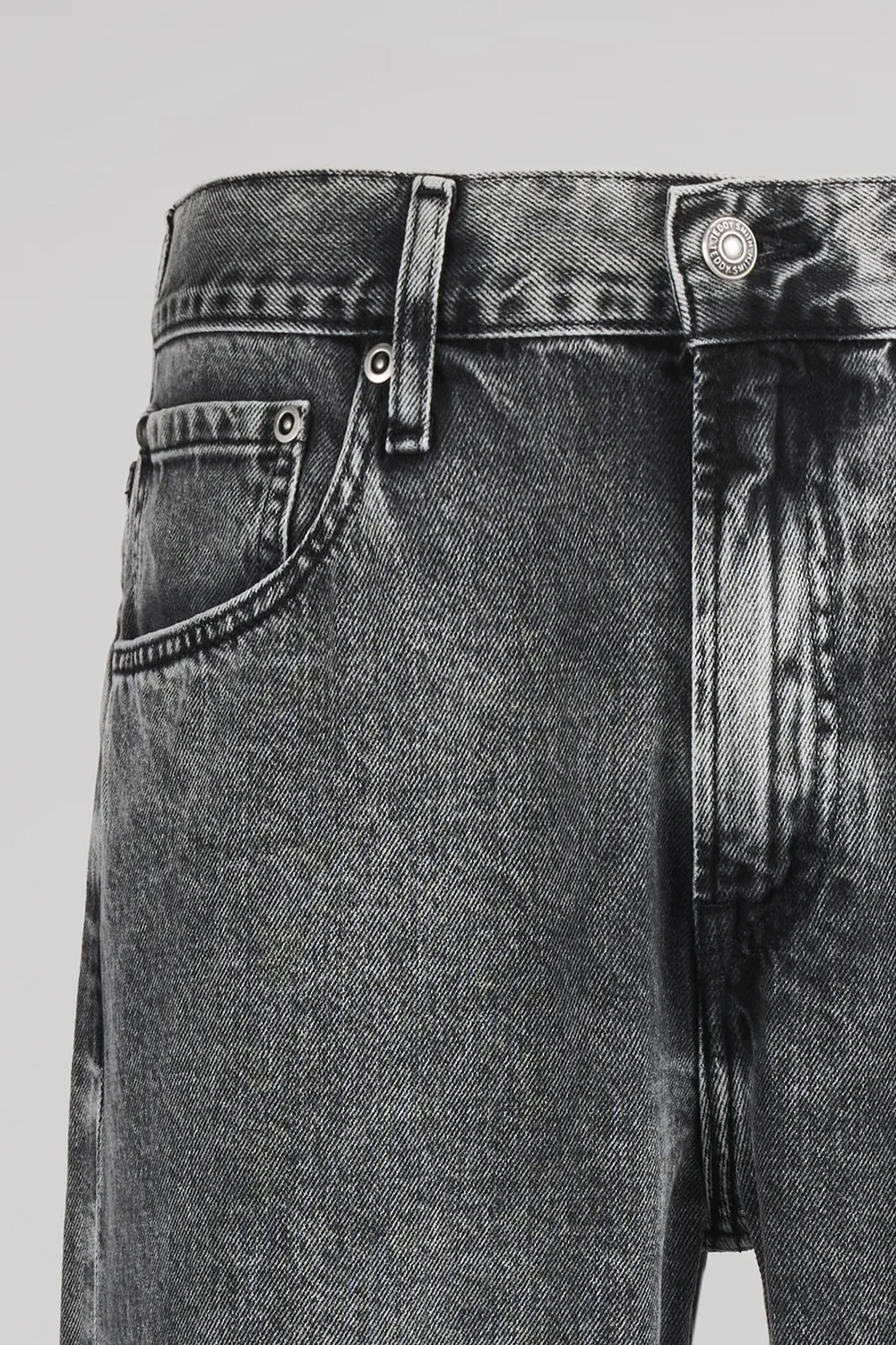 Teddy Smith Dad Cropped jeans relaxed grigio 67 cm