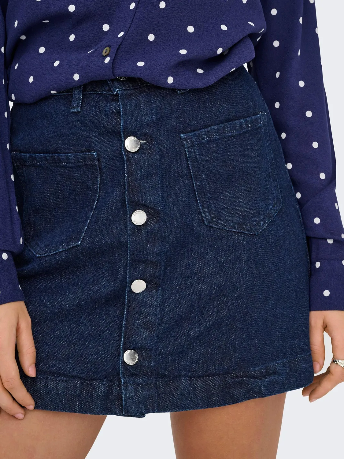 ONLY Onlamazing gonna jeans denim donna blu medio lavaggio