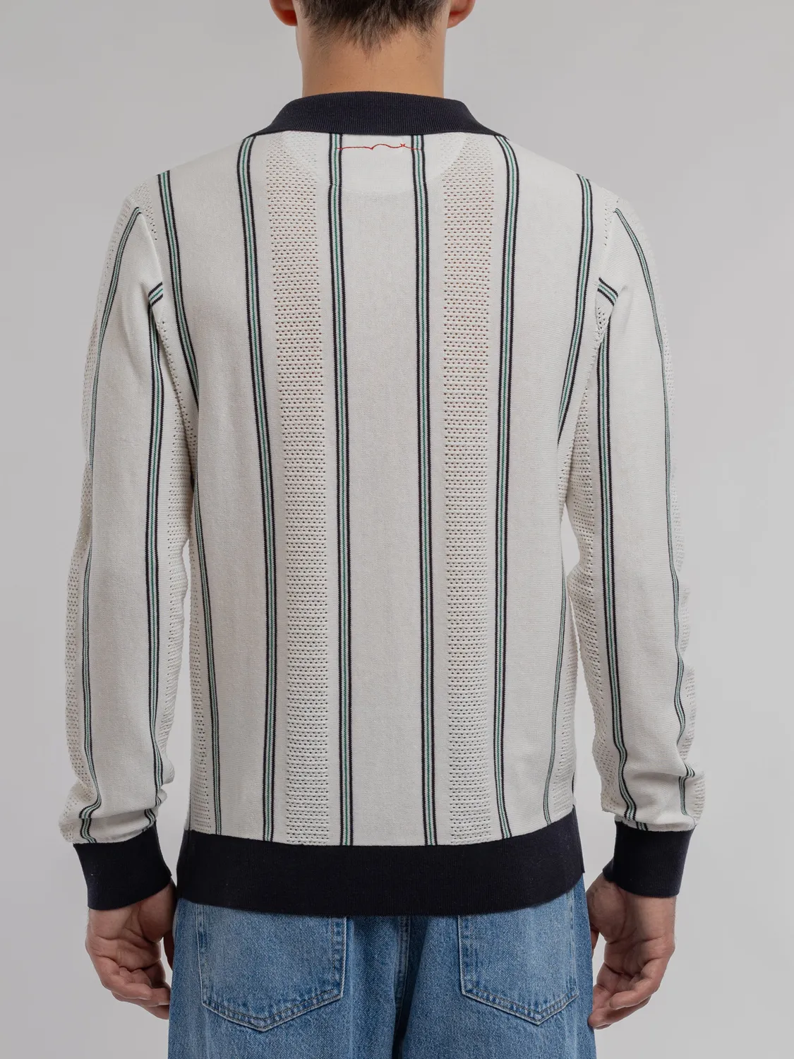 Teddy Smith P-Sully pull uomo polo white righe