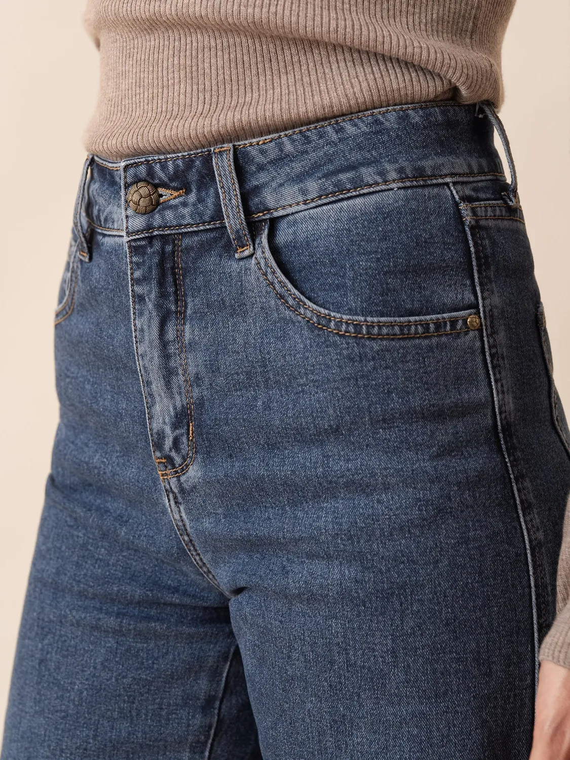Oraije Kendall jeans dritti lunghi blu scuro