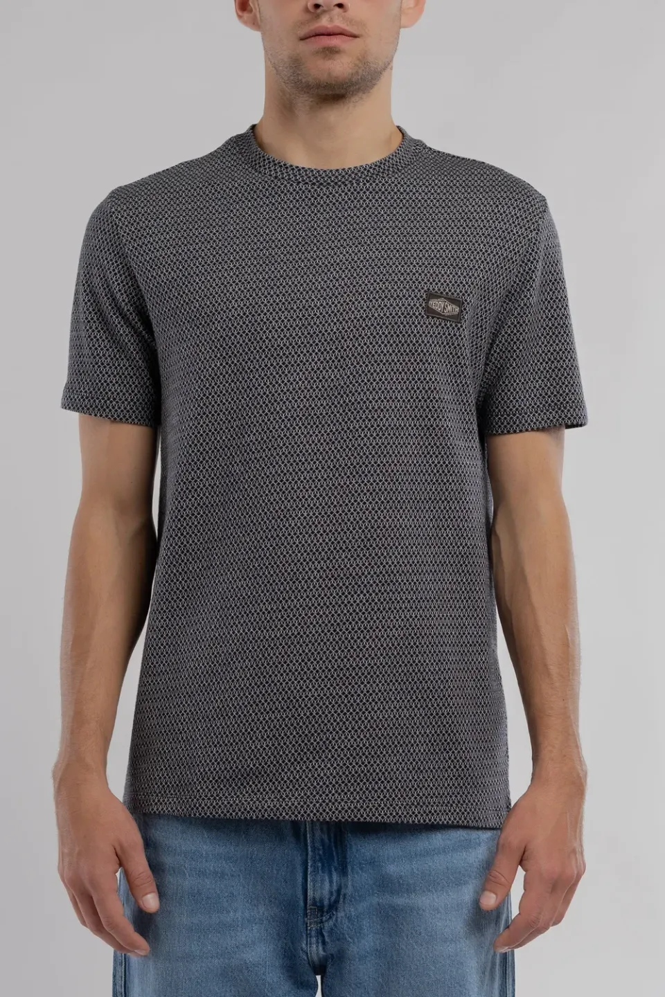 Teddy Smith T-Joos maglietta navy jacquard uomo