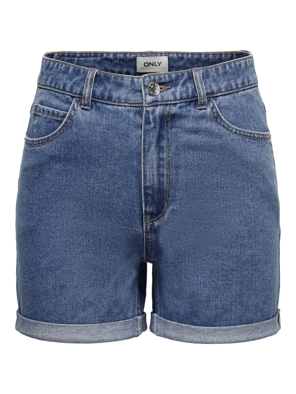 ONLY Onlvega High Waist shorts donna Medium Blue Denim