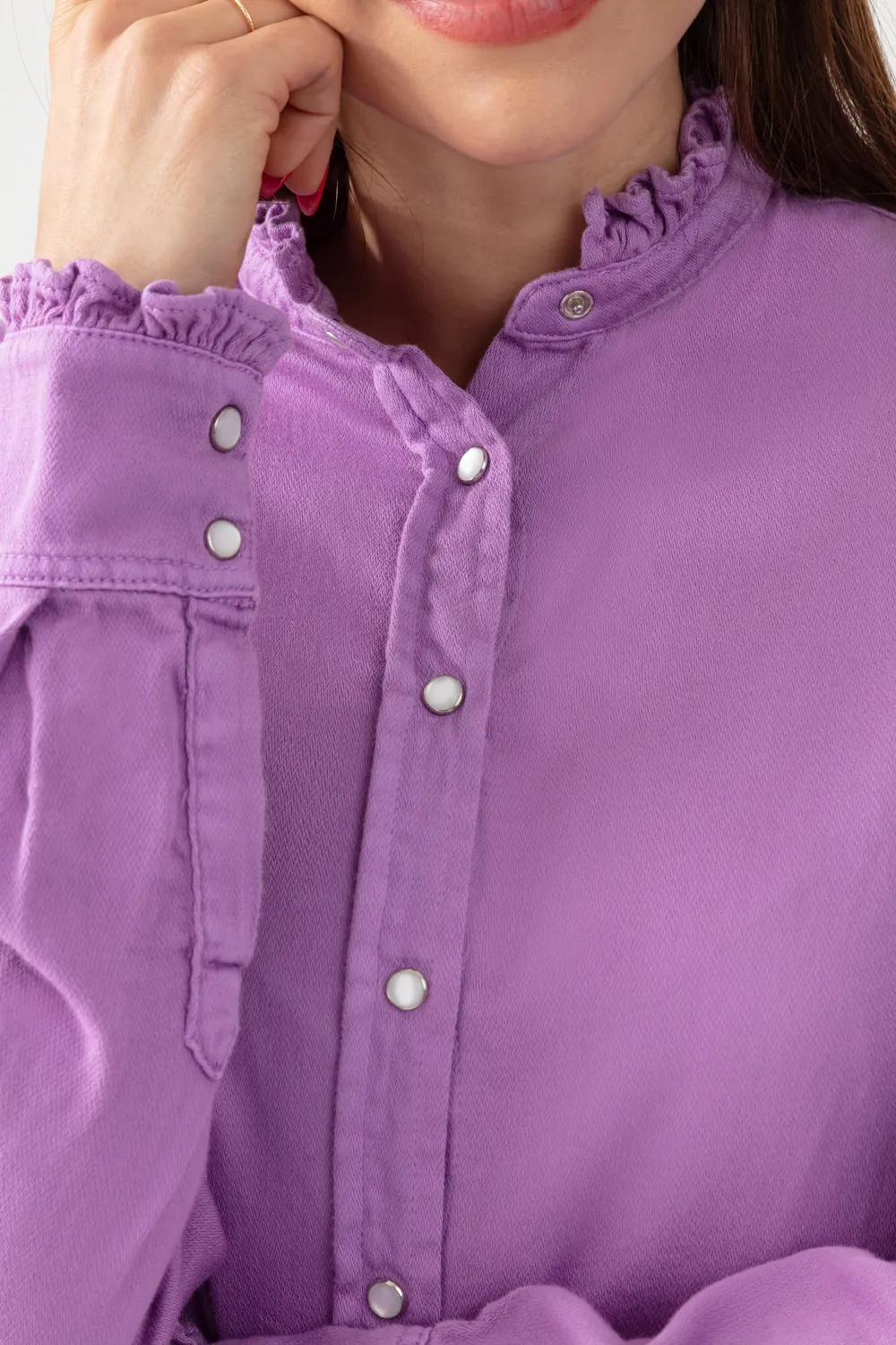 Acquaverde Gaby Camicia Iris Collo Vittoriano