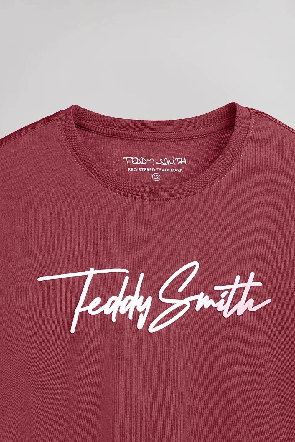 Teddy Smith T-Evan JR t-shirt lampone ragazzo