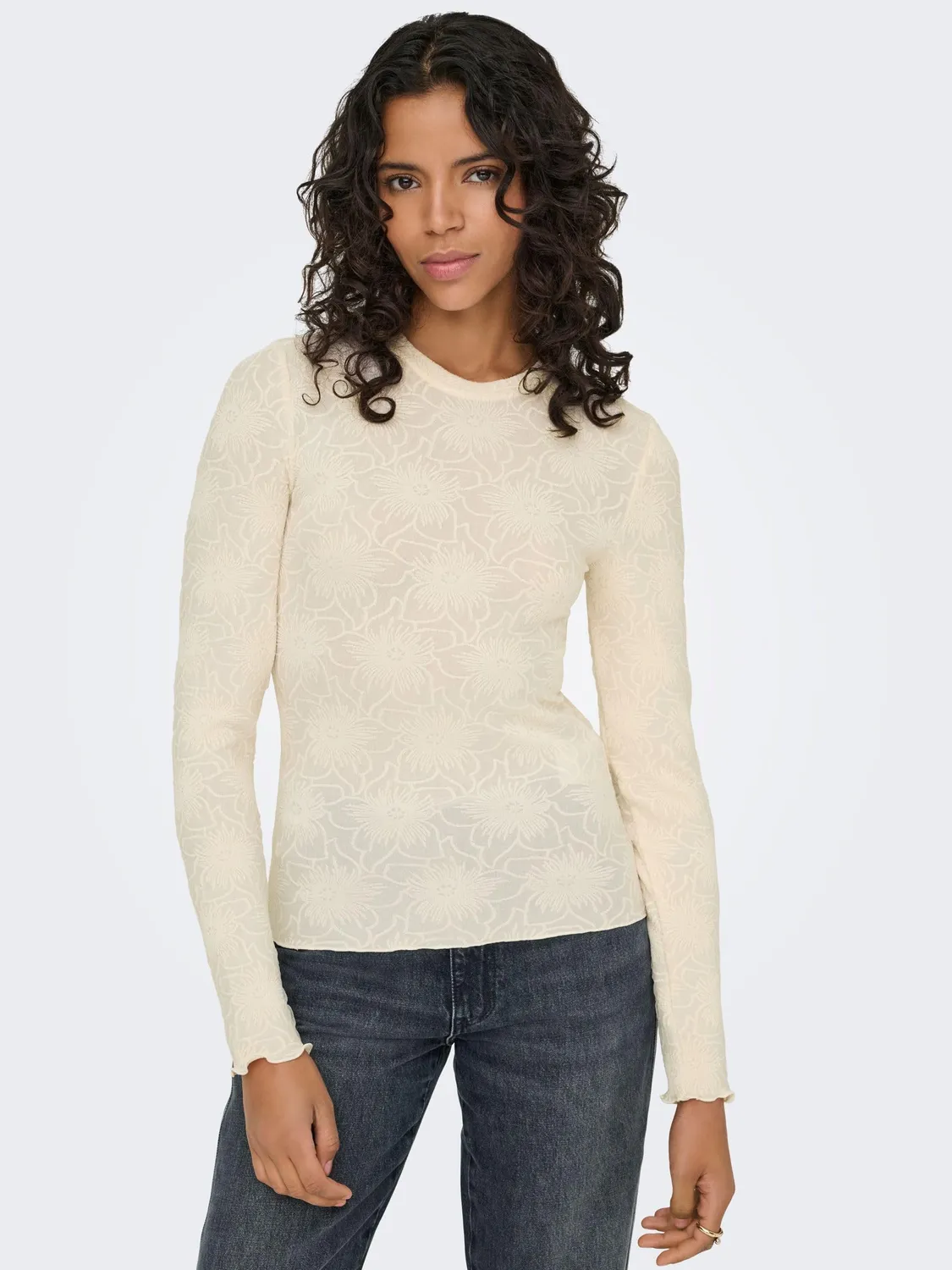 ONLY Onlvelma top donna manica lunga girocollo XL