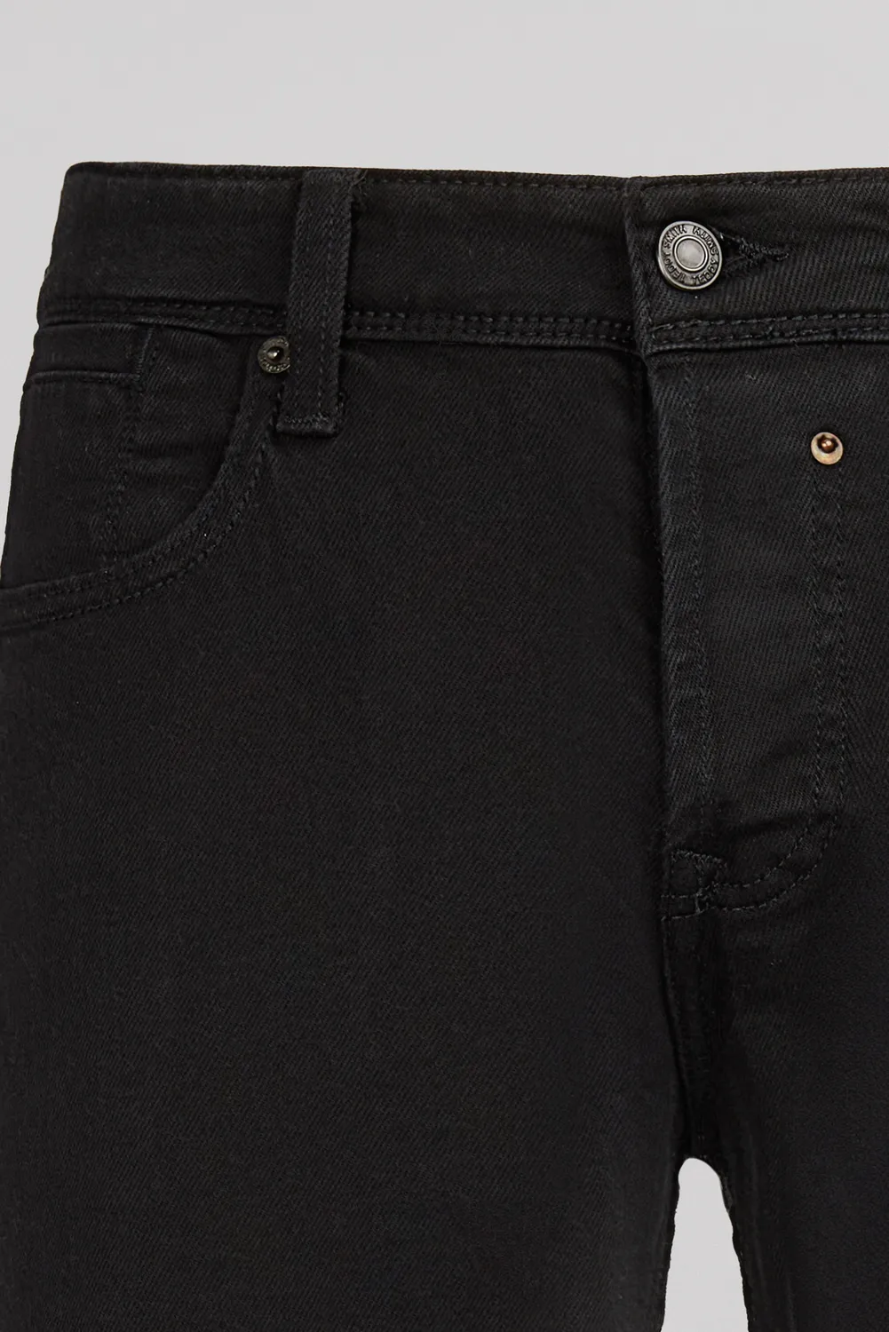 Teddy Smith Reg L32 jeans uomo nero dritto elastico