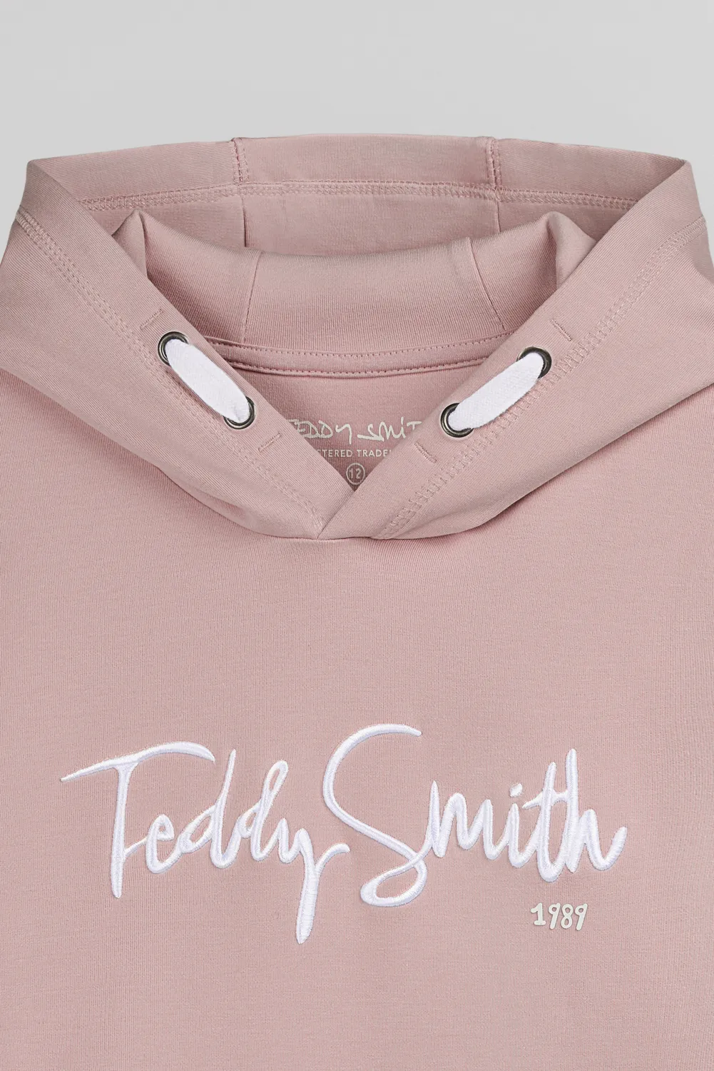 Teddy Smith S-Evry Hoody JR felpa bambino rosa wood rose