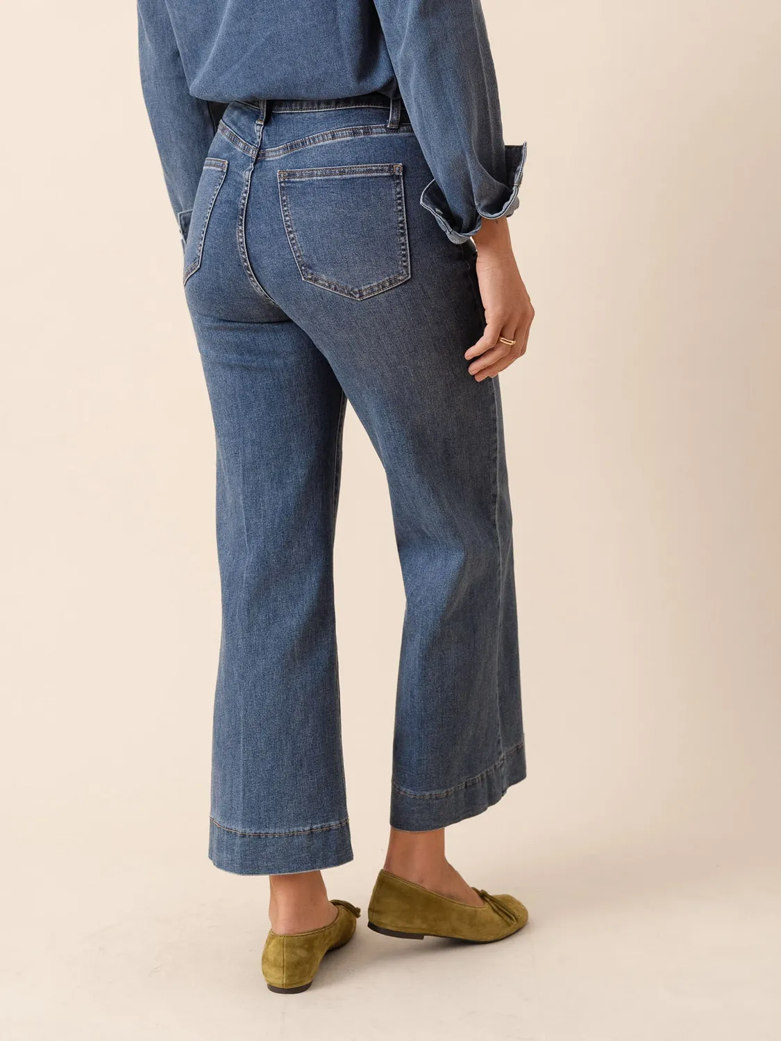 Oraije Windy Jeans Wide Blu Stone