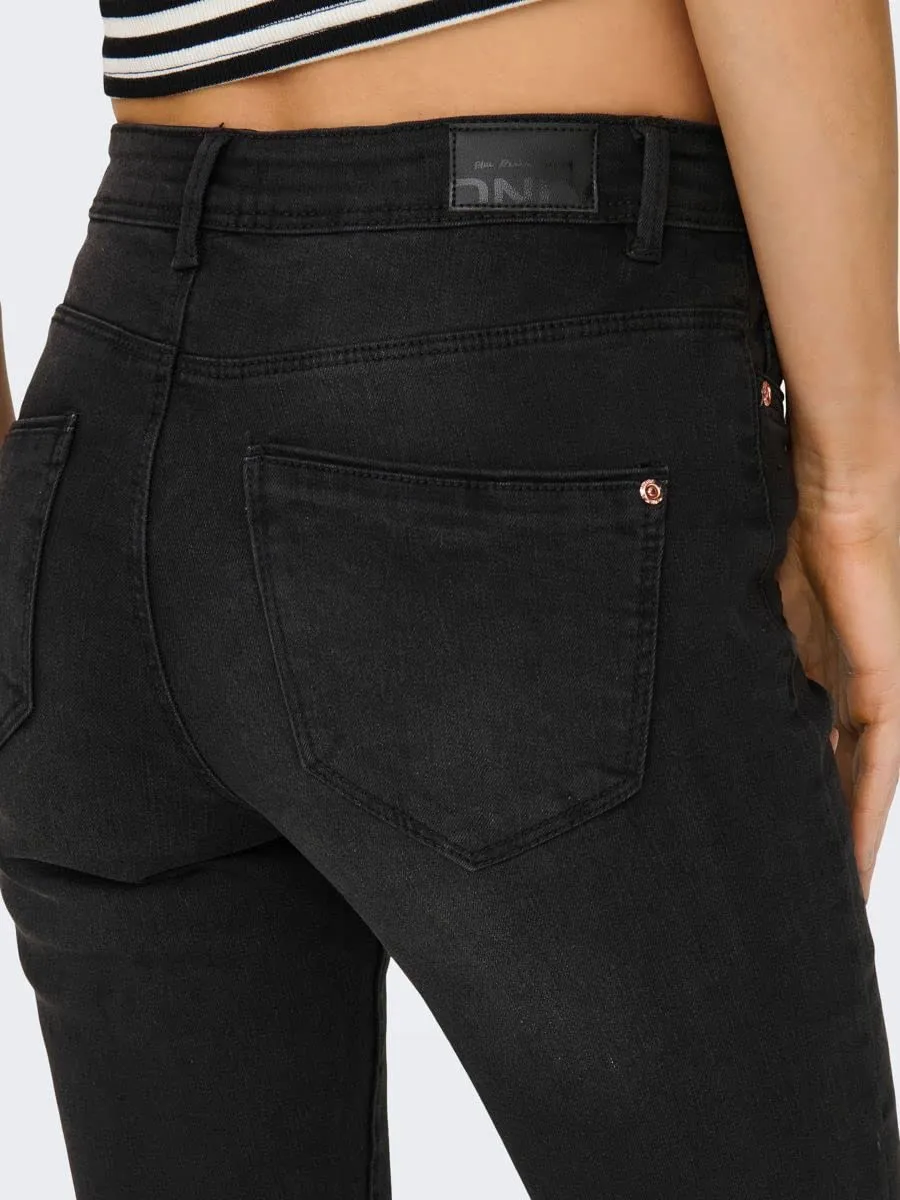 Only Onlwauw jeans skinny donna nero washed M