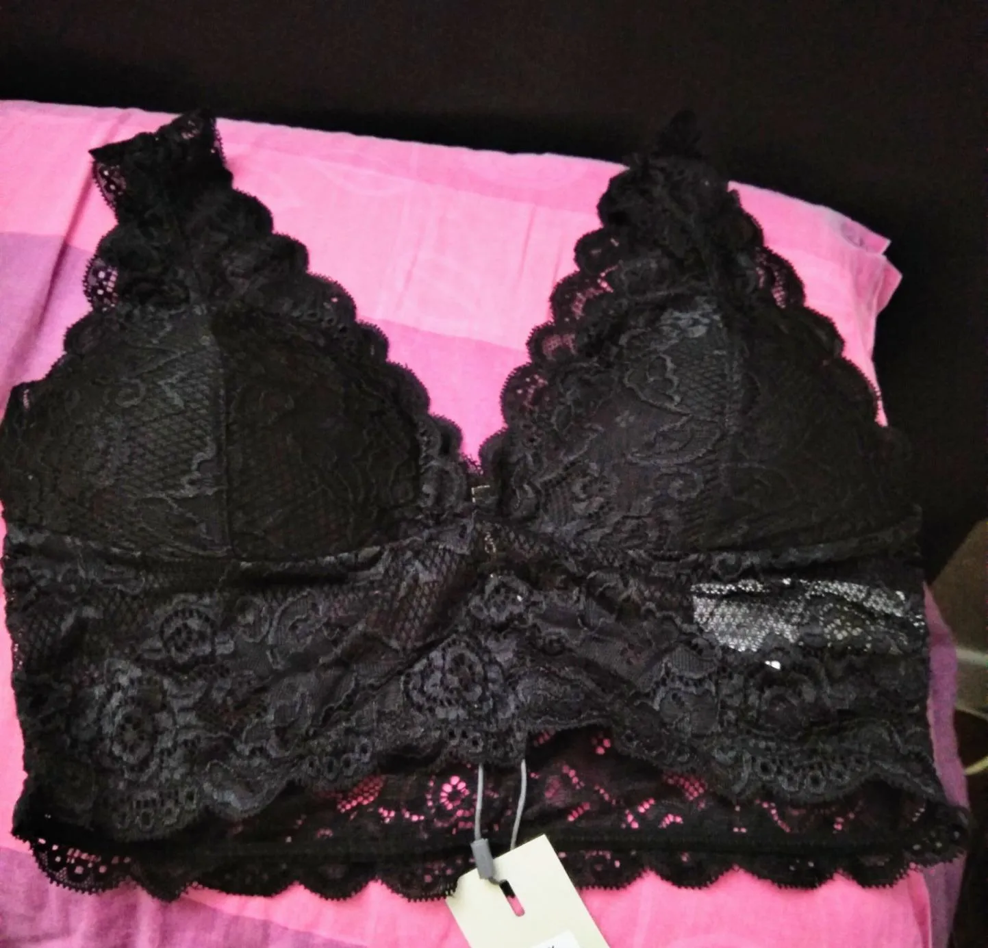 ONLY Onlchloe reggiseno pizzo rosso High Risk Red