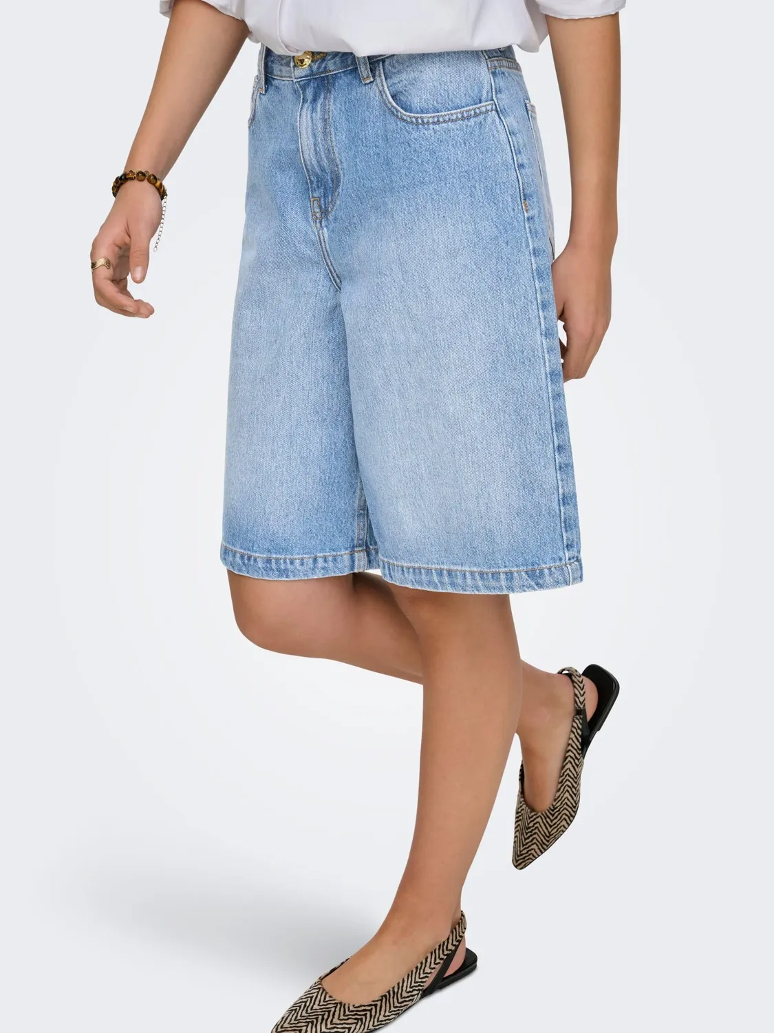 ONLY Onlzagu-Dorsi shorts XL medium blue denim