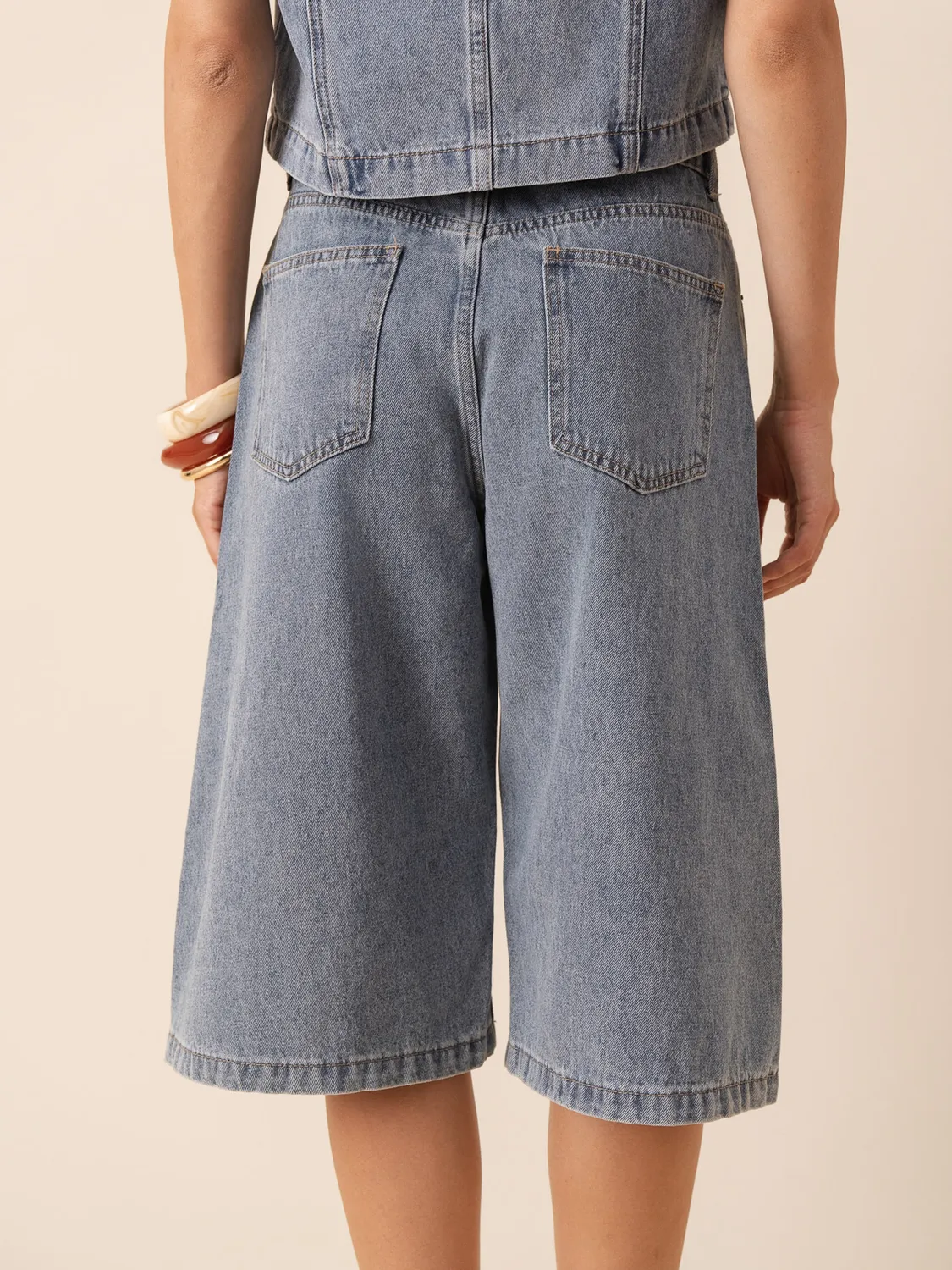 Oraije Serena Bermuda Denim Blu Vintage