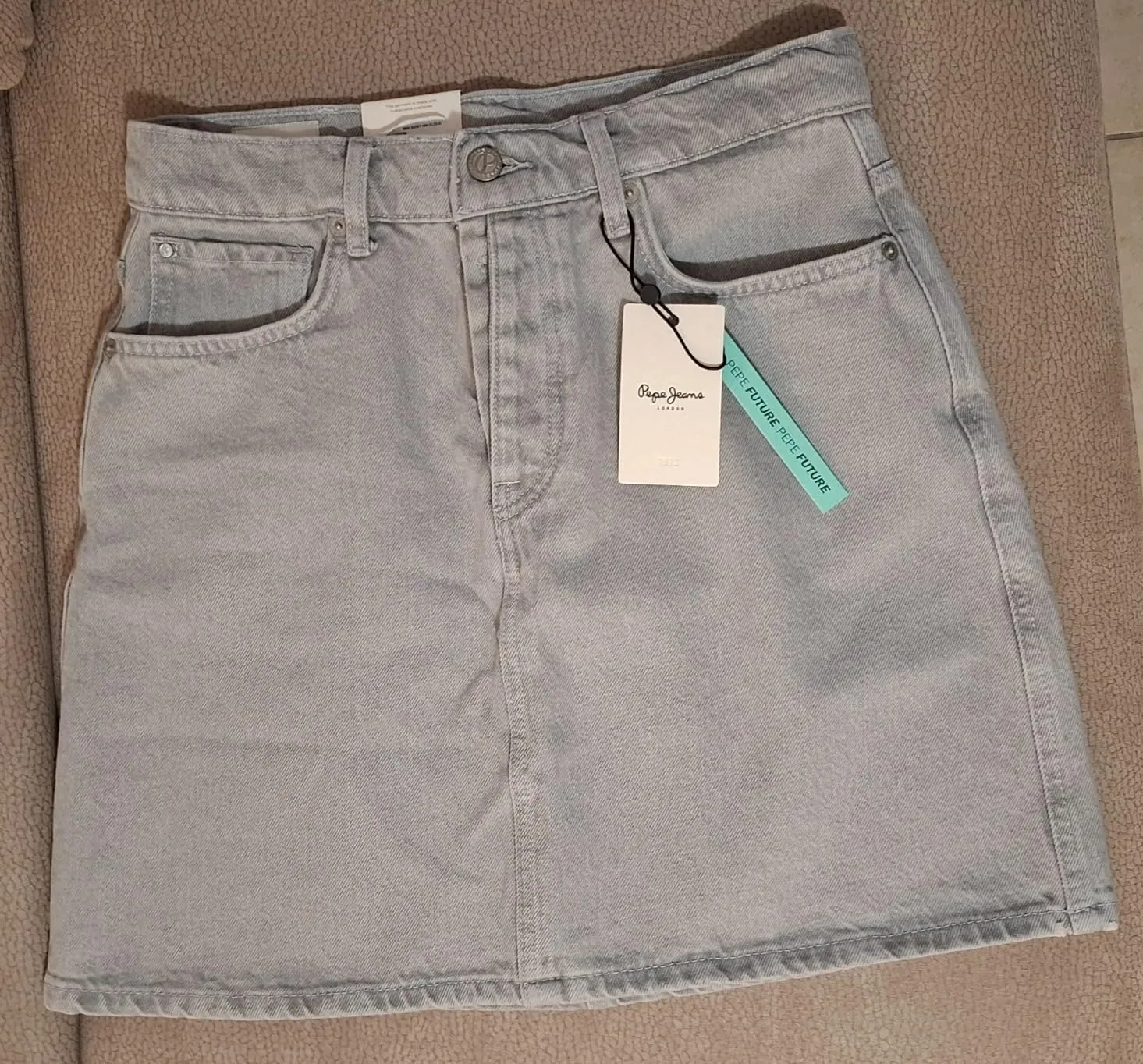 Pepe Jeans Cloud Minigonna Grigia Taglia M