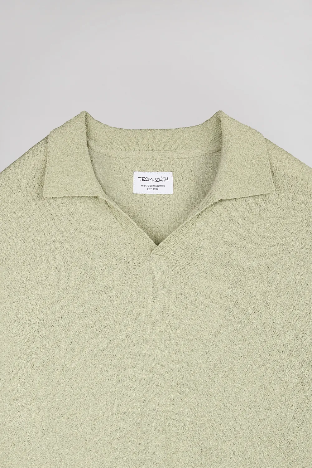 Teddy Smith P-Drago polo uomo verde salvia collo johnny
