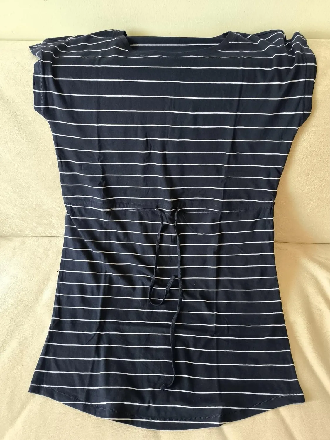 Only Onlmay Vestito Donna L Nero Giallo Corto Cotone