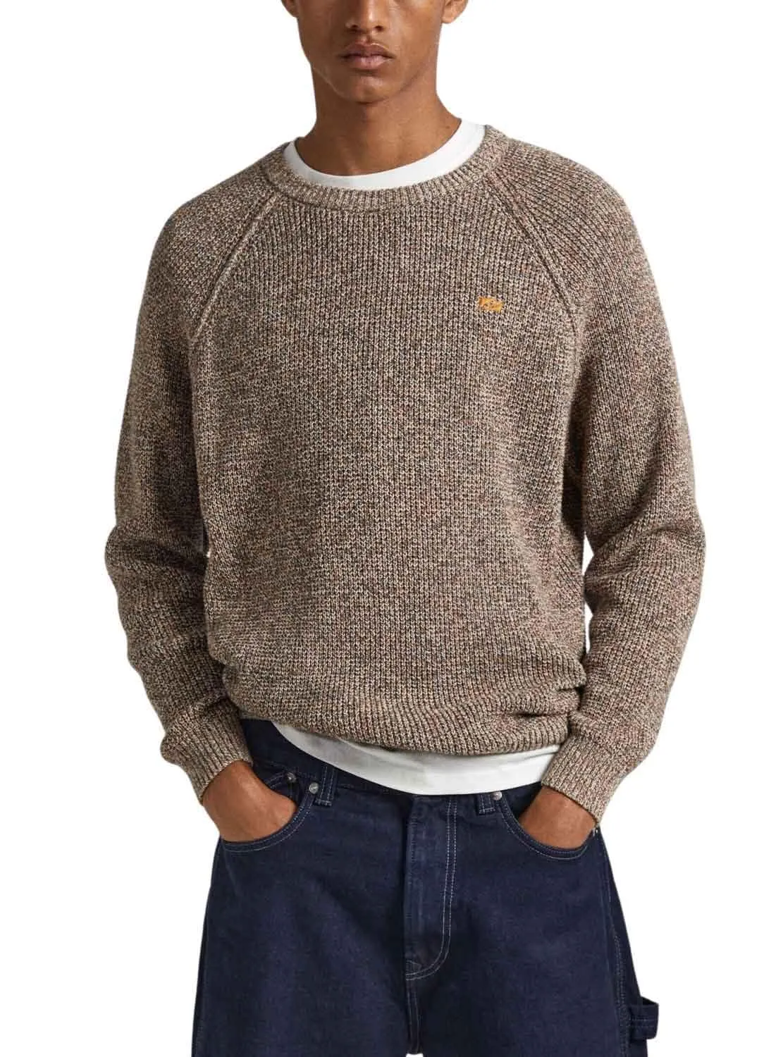 Pepe Jeans Sherwood Maglione Uomo L Blu Moulinè