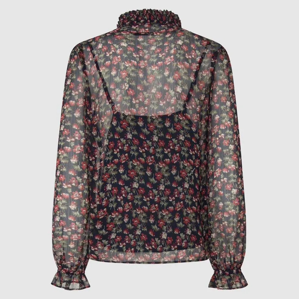 Pepe Jeans Octavia Camicia Donna Blu Dulwich Blue M Fluida