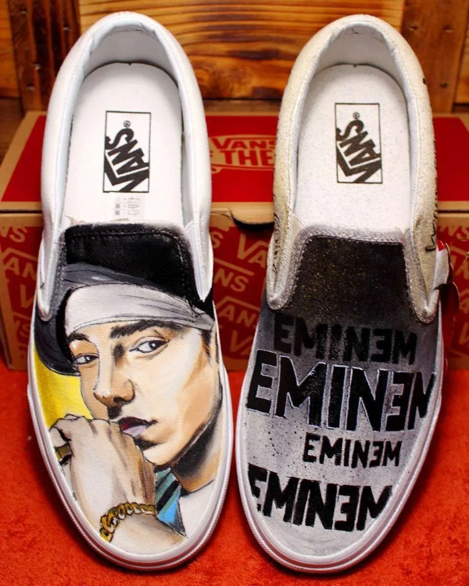 Vans Slip-On Sneakers Personalizzate Eminem