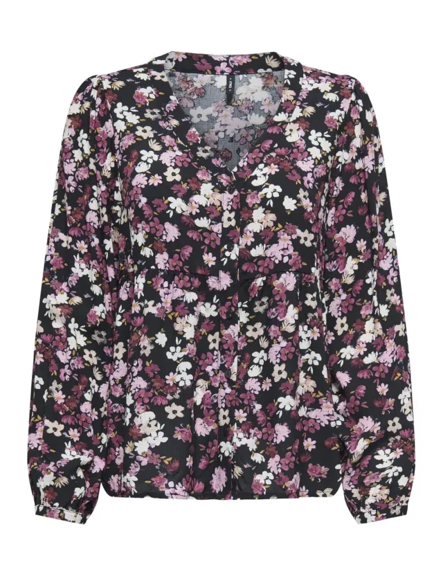 ONLY Onlnova Ebba top donna manica lunga viscosa