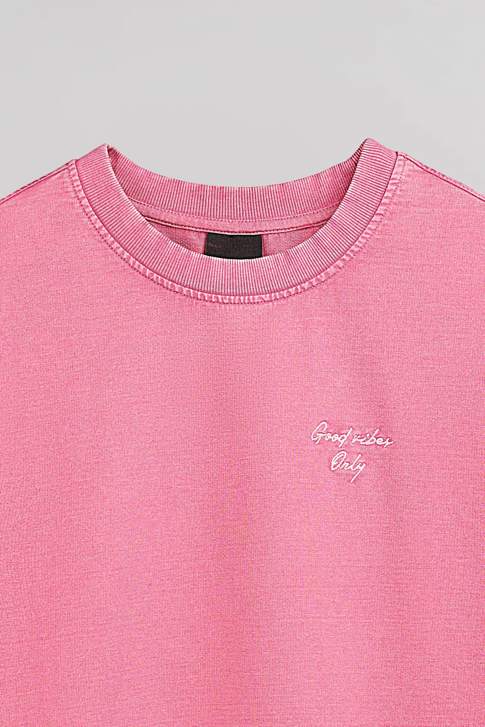 Teddy Smith S-Hawk RC t-shirt uomo rosa loose delavata