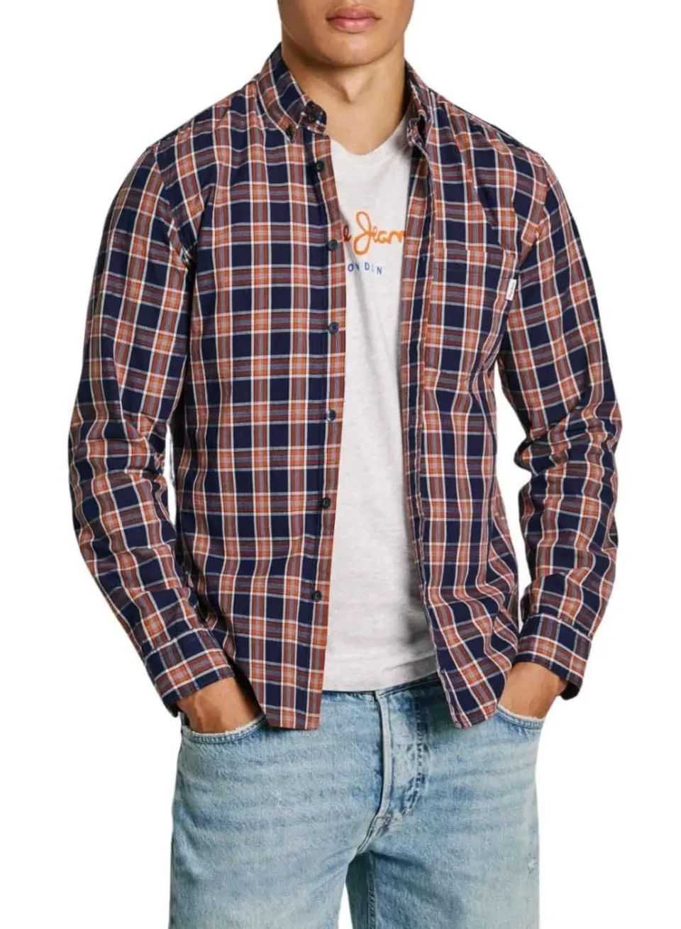 Pepe Jeans Morgan costume uomo blu tasche