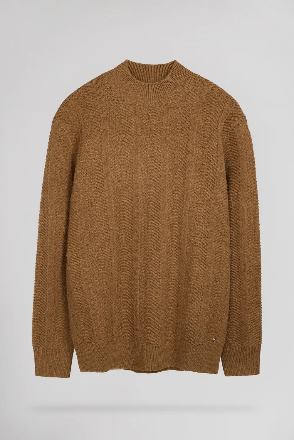 Teddy Smith P-Bacary maglione collo alto nocciola uomo