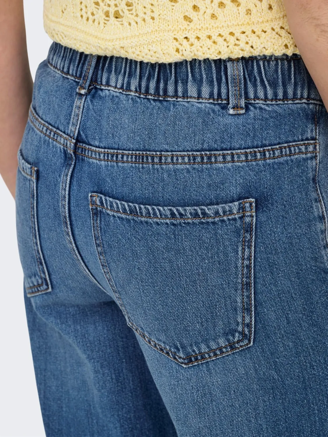 ONLY Onlcomet MW Wide DNM Pim620 Jeans Donna S x 32L gamba larga