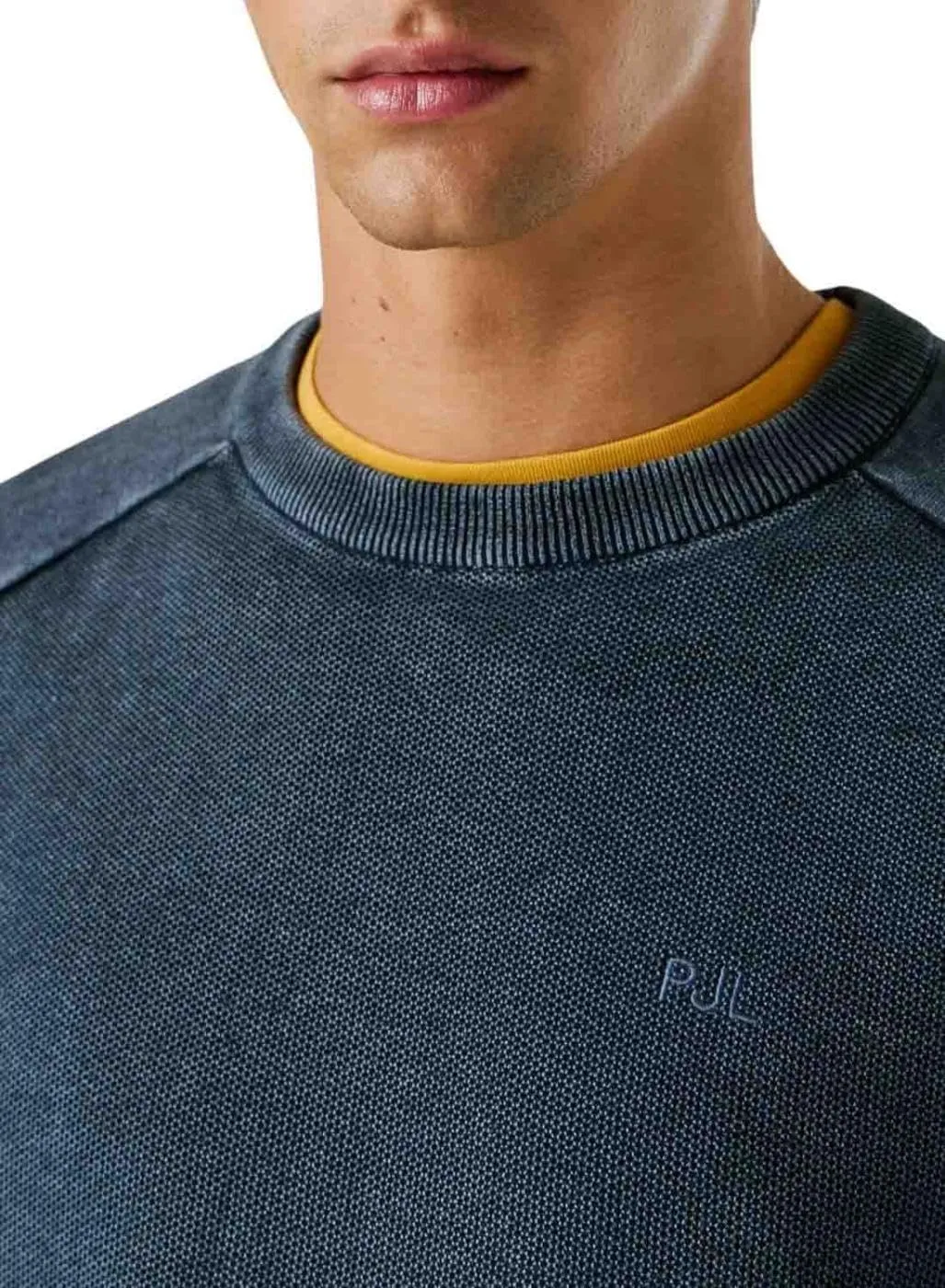 Pepe Jeans Fleet maglione girocollo L blu lavaggio acido
