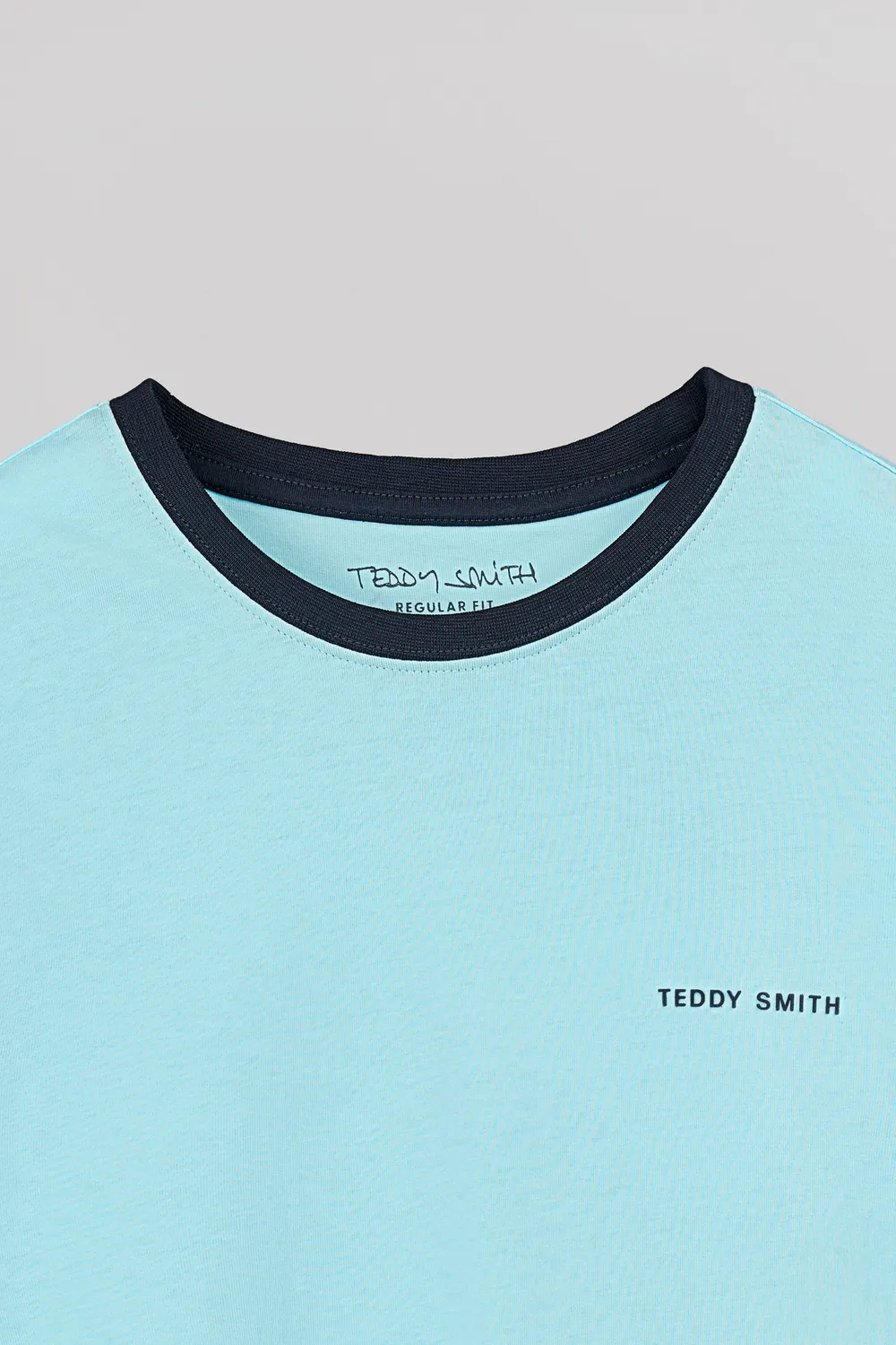 Teddy Smith The-Tee 2 R MC T-Shirt Blu Laguna