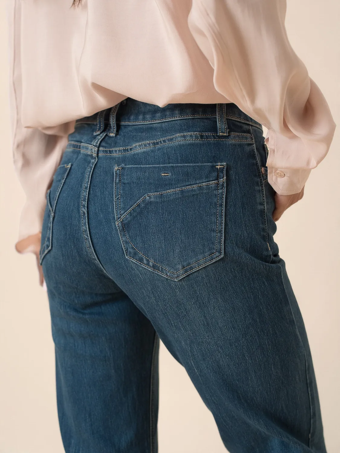 Oraije Fanny jeans flare azzurro chiarissimo