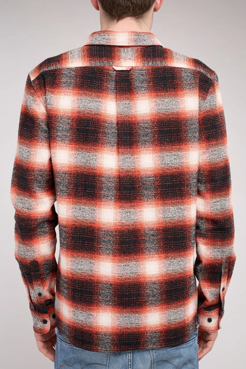 Teddy Smith C-Peak Camicia Quadri Arancione Uomo