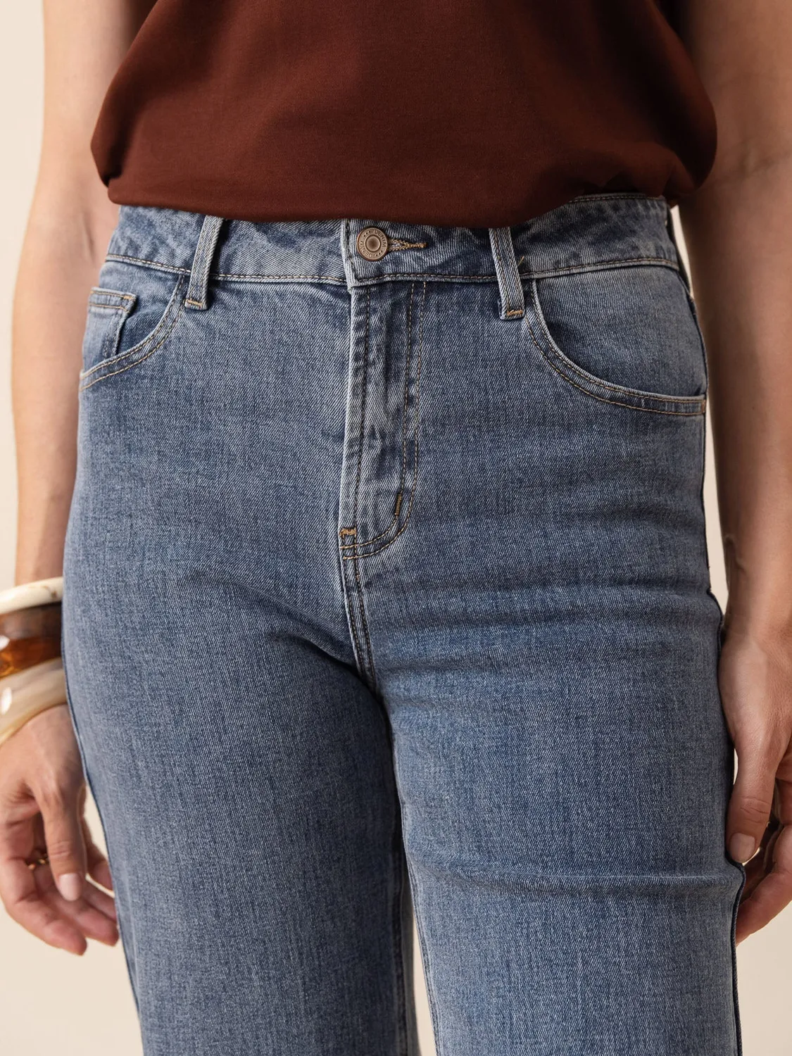 Oraije Emily jeans bootcut blu stone