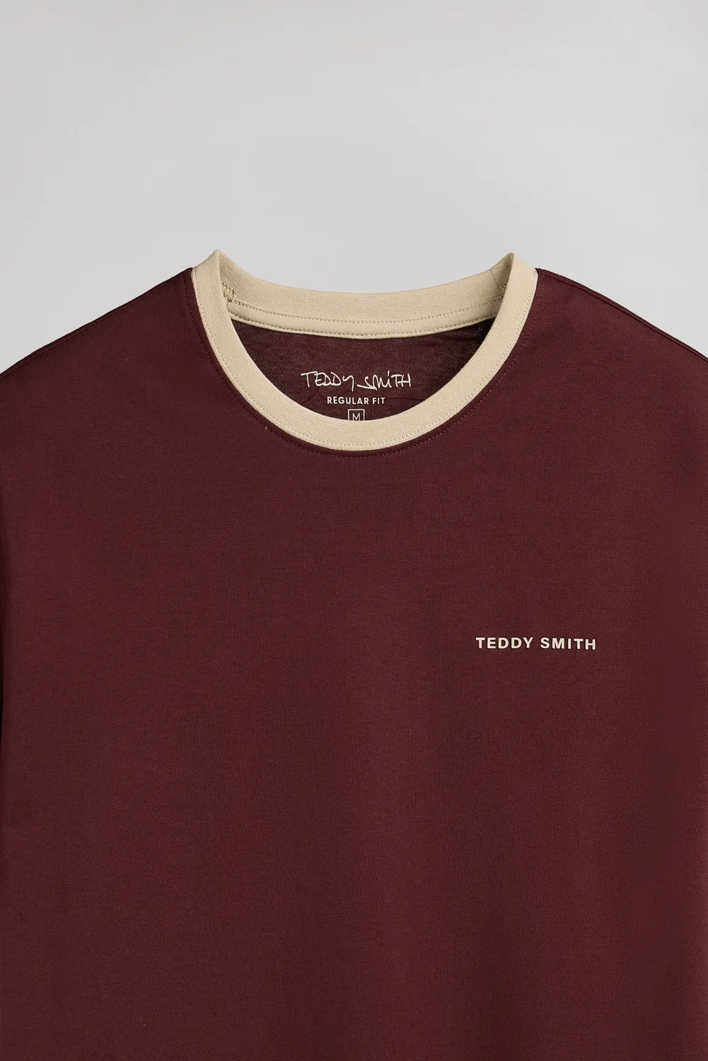 Teddy Smith The Tee 2 R MC t-shirt bordeaux uomo