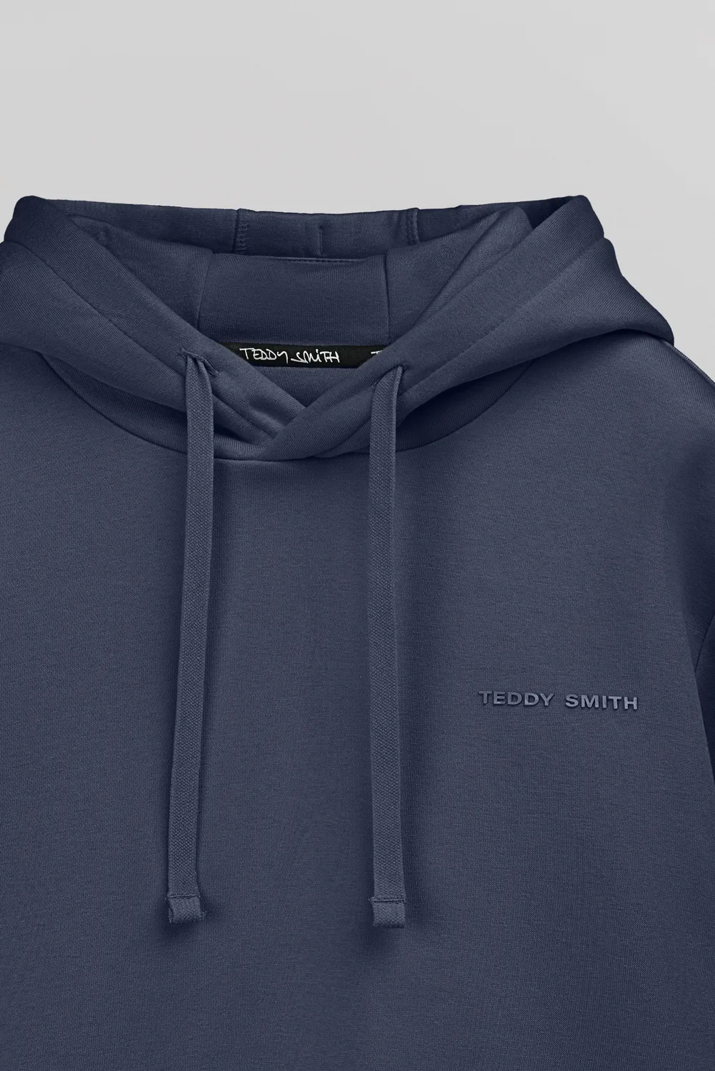 Teddy Smith S-Nark Hoody felpa uomo blu navy cappuccio