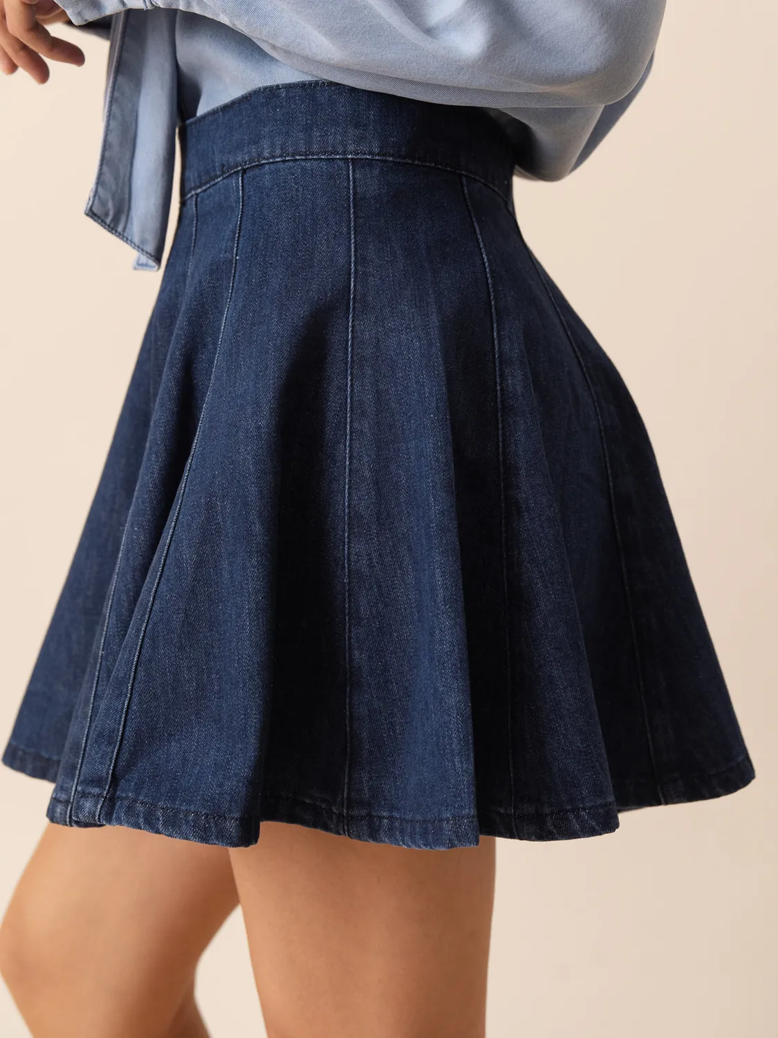 Oraije Joelle gonna denim svasata grezza