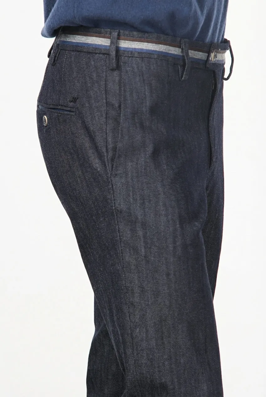 Mason's New York Winter chino denim blu navy regular