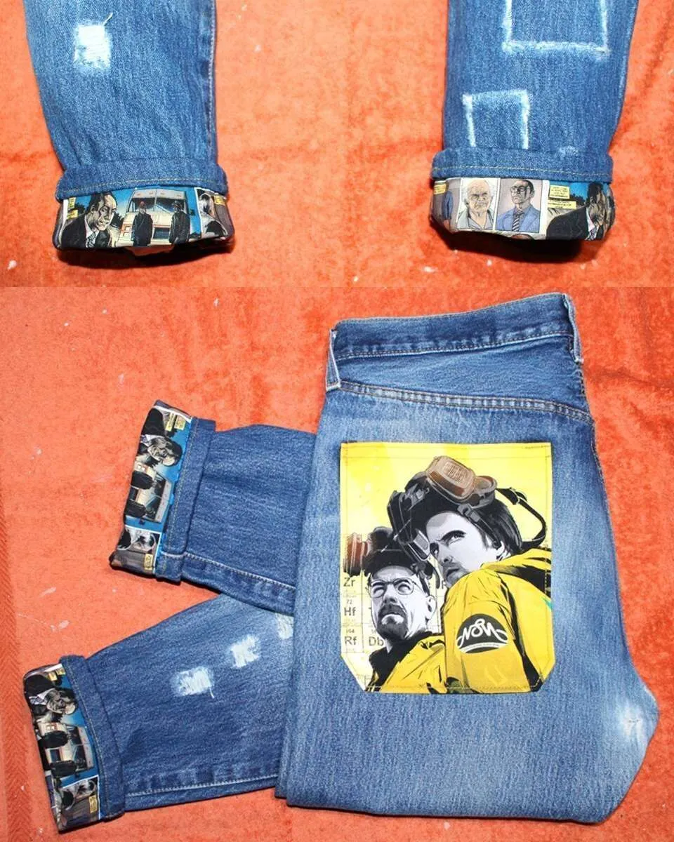 Levi's Vintage Breaking Bad jeans con tessuto serie tv inserto